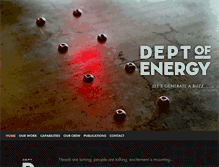 Tablet Screenshot of deptofenergy.com